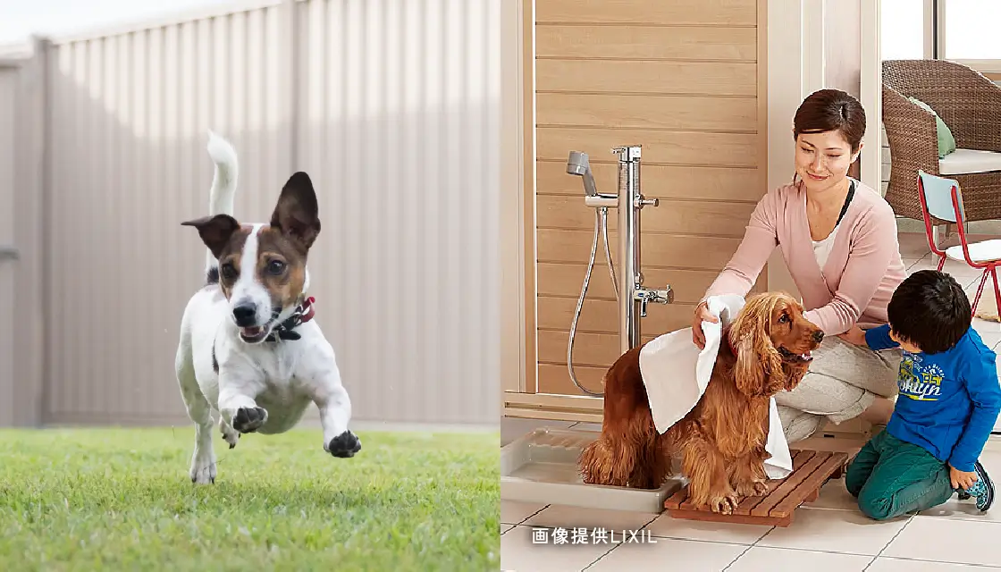 ペットのシャンプーからガーデニングまで　シャワー水栓