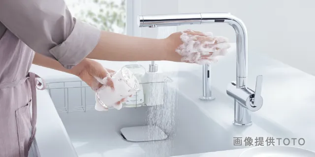 タッチレス水ほうき水栓ＬＦ